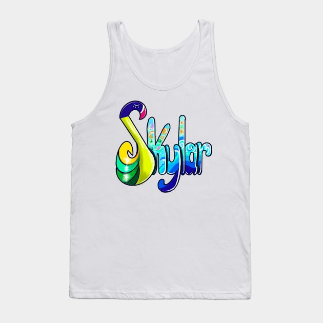 Top 10 best personalized gifts for girls Name Skylar Tank Top by Artonmytee